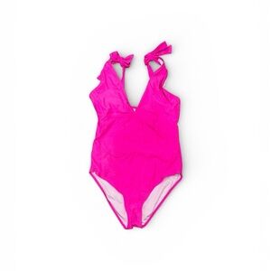 113. SHEIN Hot Pink Women’s One Piece Swimsuit Size Small